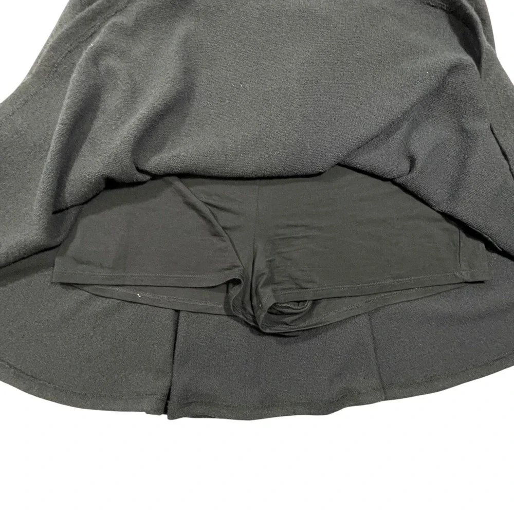 Free‎ People FP Beach Black Ace Terry Crop Top & Skort/Miniskirt Set Size Small